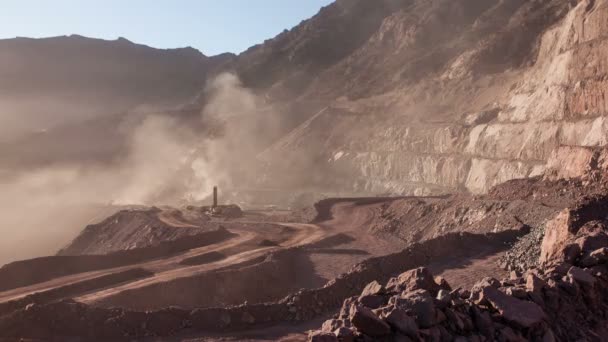 Timelapse przemysłu górniczego, 4k — Wideo stockowe