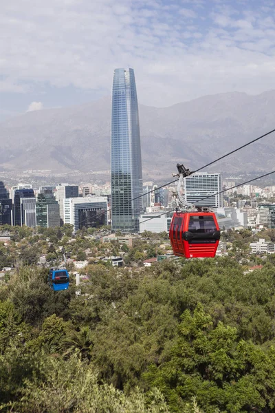 Teleferik Santiago de Chile — Stok fotoğraf