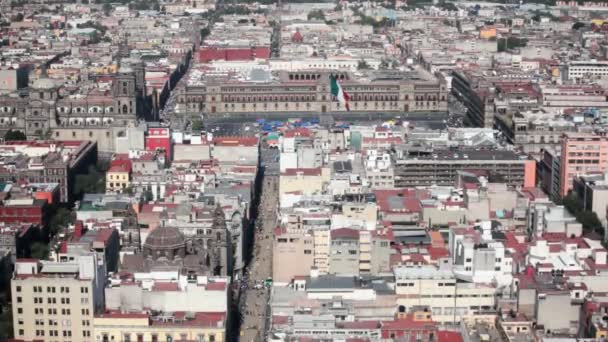 Historische centrum van Mexico-stad — Stockvideo