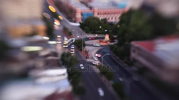 交通，移轴镜头 — 图库视频影像