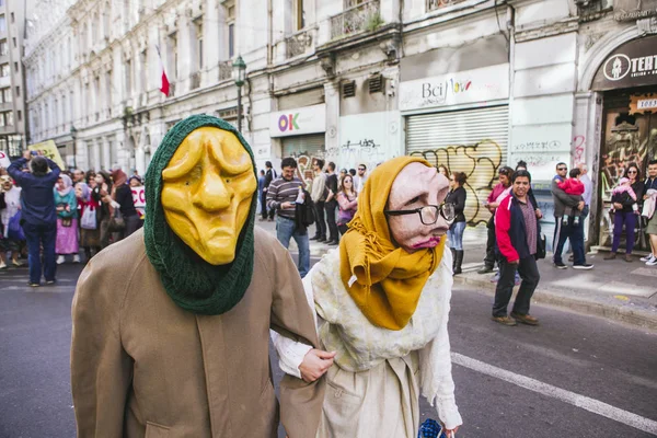 Chileans Protest Private Pension System — Stock Photo, Image