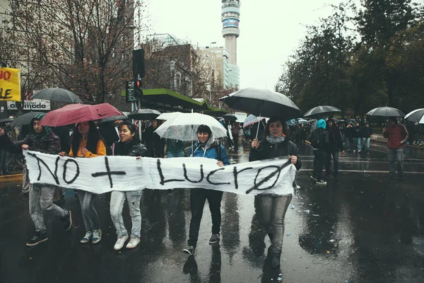 Protest v Chile — Stock fotografie