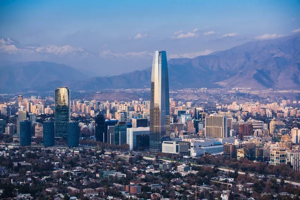 Фінансовий район в Сантьяго — стокове фото