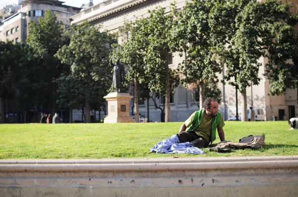 Sin hogar en Santiago — Foto de Stock