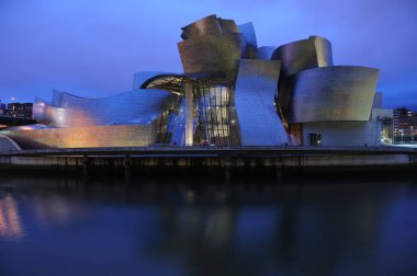 Geceleri Guggenheim Müzesi Bilbao
