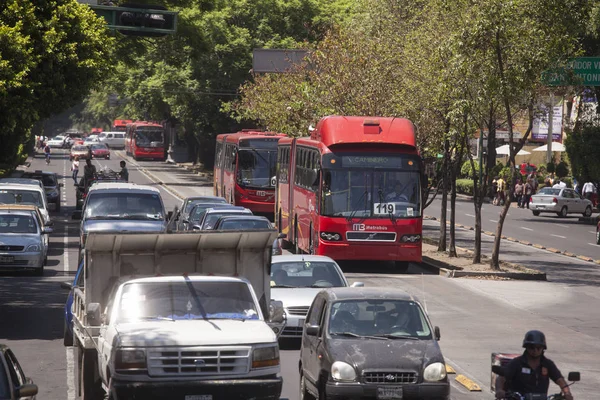 Línea 1 Autobús en la Ciudad de México —  Fotos de Stock