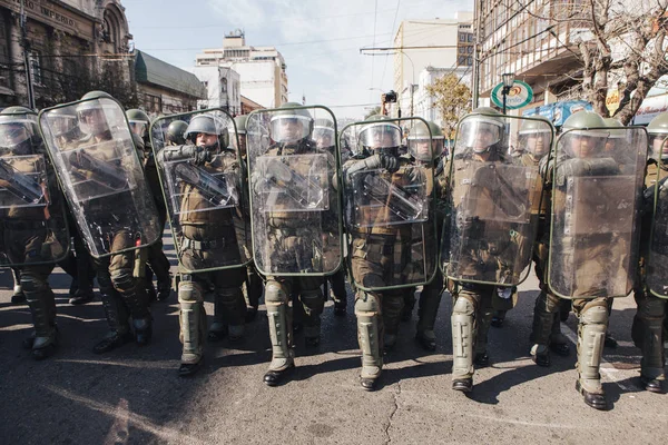 Proteste a Valparaiso — Foto Stock