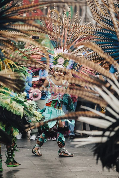 アステカ族の踊り、メキシコシティ — ストック写真