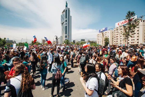 Protestas en Chile — Foto de Stock