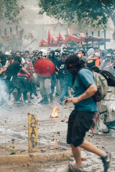 Şili 'deki protestolar — Stok fotoğraf