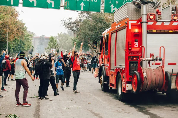 Protestas en Chile —  Fotos de Stock