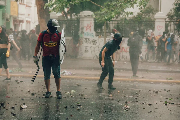 Protesty v Chile — Stock fotografie