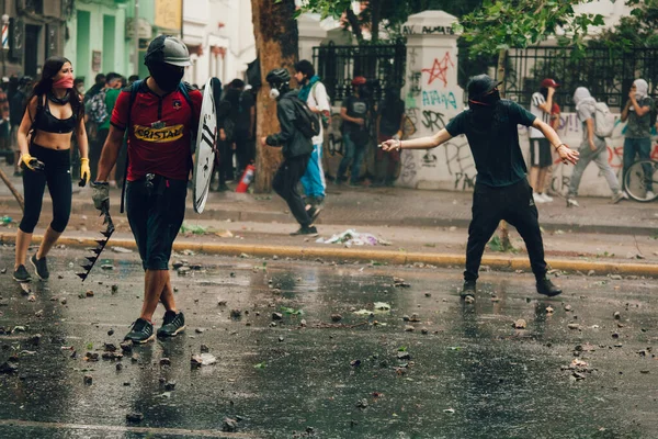 Protestas en Chile —  Fotos de Stock