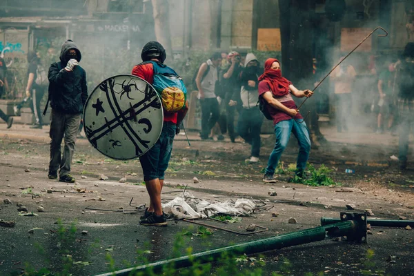 Protestas en Chile — Foto de Stock