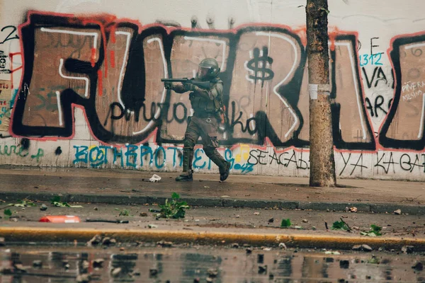 Şili 'deki protestolar — Stok fotoğraf