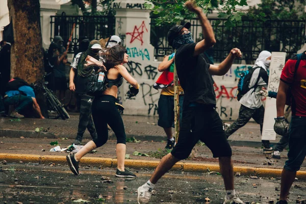 Protesty v Chile — Stock fotografie