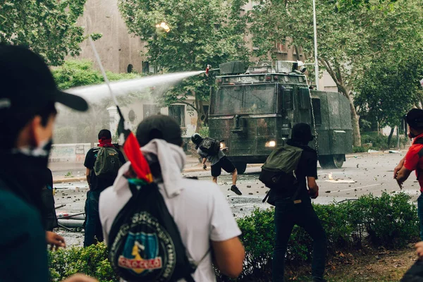 Protestas en Chile — Foto de Stock