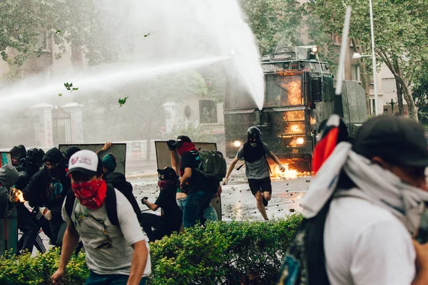 Protesty w Chile — Zdjęcie stockowe