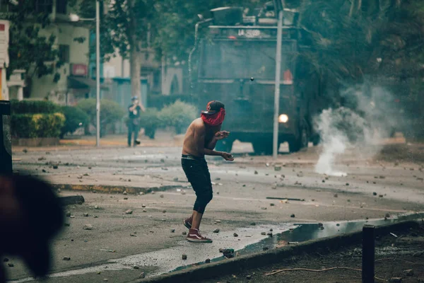 칠레 에서의 시위 — 스톡 사진