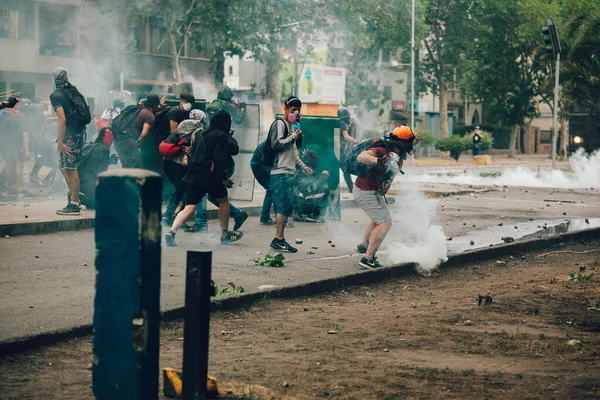 Протести в Чилі — стокове фото