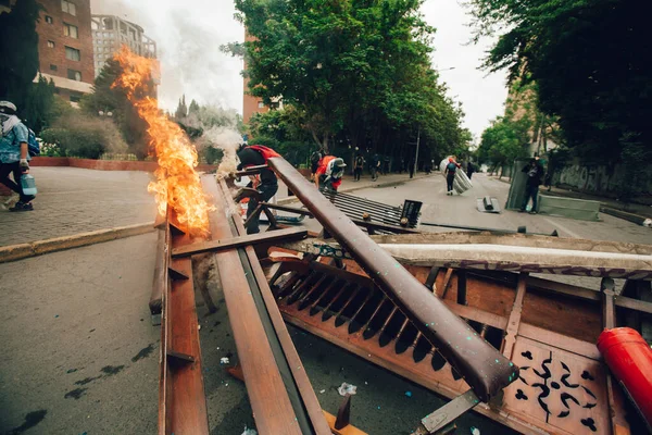 Protesty v Chile — Stock fotografie