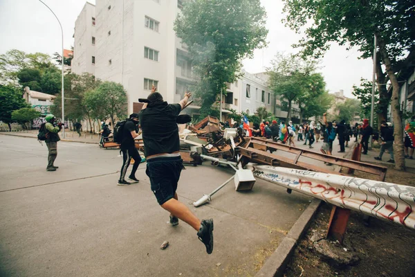 Şili 'deki protestolar — Stok fotoğraf