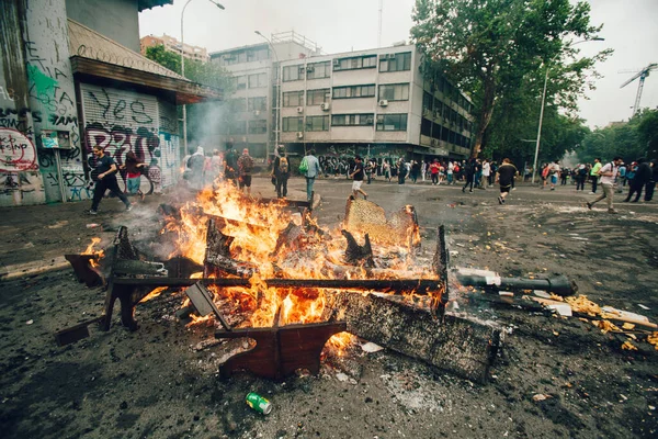 Protestas en Chile —  Fotos de Stock