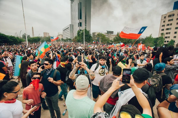 Protestas en Chile — Foto de Stock