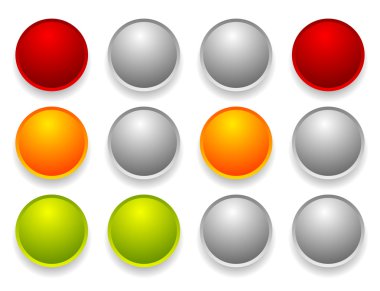 trafik ışığı Icons set