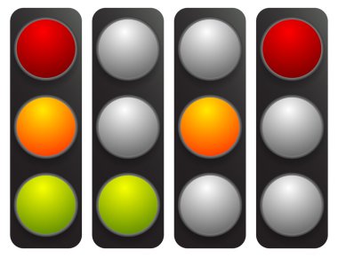 trafik ışığı Icons set