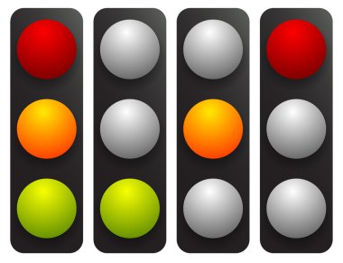 trafik ışığı Icons set