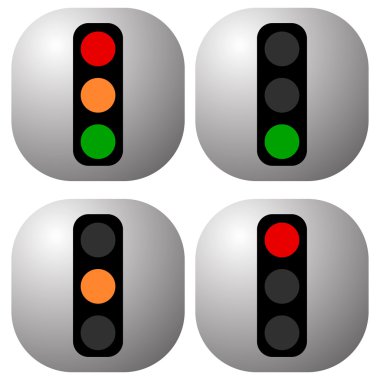 trafik ışığı Icons set