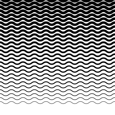 Dalgalı zikzak çizgi deseni