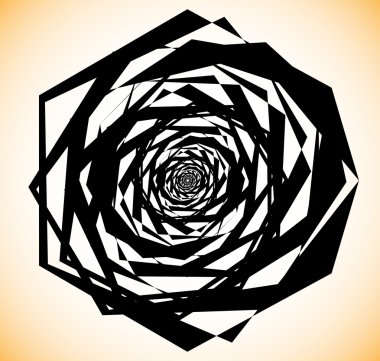 Geometrik sarmal öğesi.