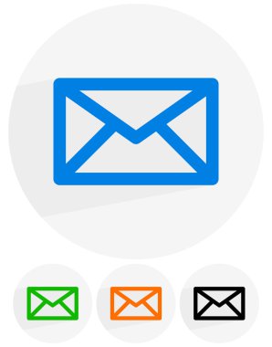 e-posta, mektup, zarf Icons set
