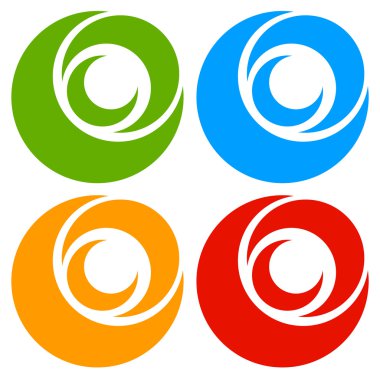 Sarmal, daire logo koymak.