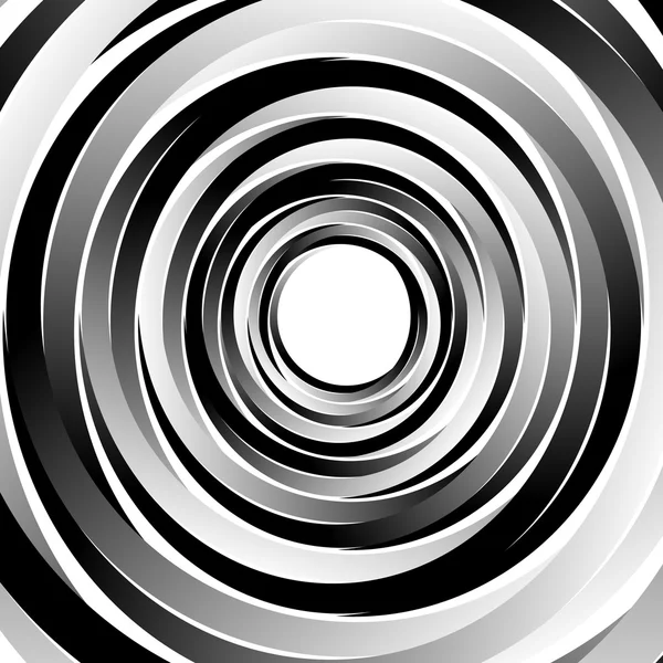 Geometric spiral circlespattern — Stock Vector