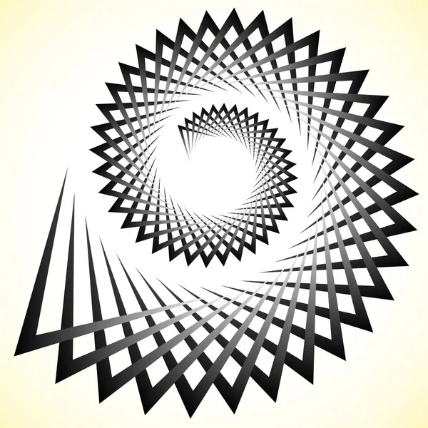 Abstrakta spiral med triangulära former — Stock vektor