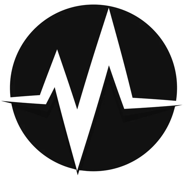 Puls, Beat, Herzschlag-Symbol — Stockvektor