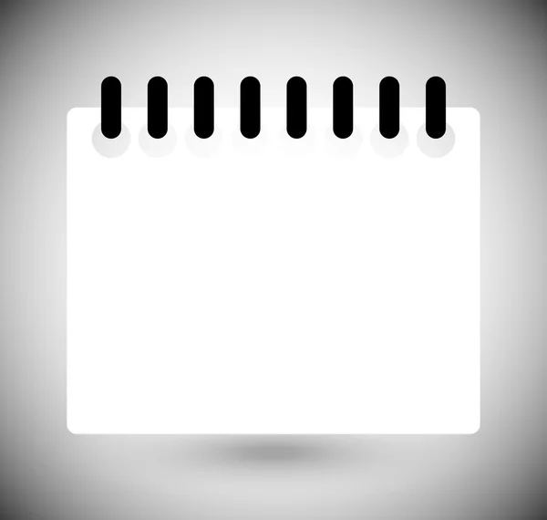 Calendario, modello di pagina per notebook — Vettoriale Stock