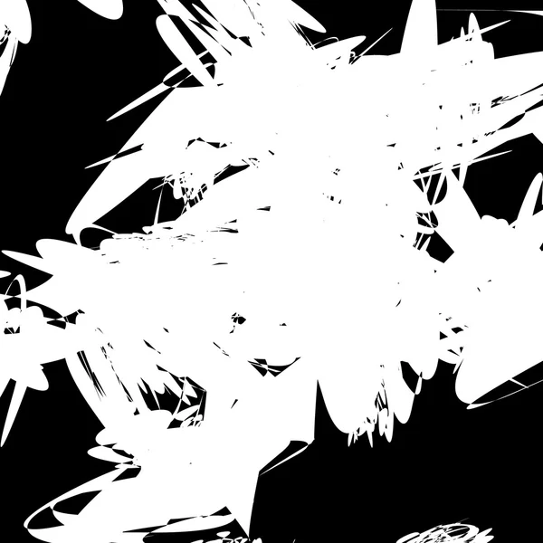 Abstrakt svartvitt kaotiska mönster — Stock vektor