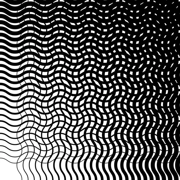 Grille abstraite de lignes ondulées — Image vectorielle
