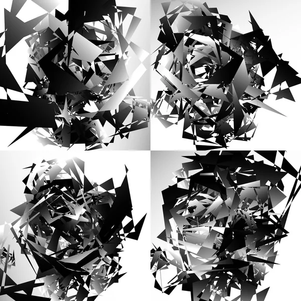 Grungy abstracte elementen achtergronden — Stockvector