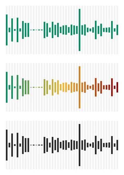 Stapeldiagram, stapeldiagram gränssnittselement — Stock vektor