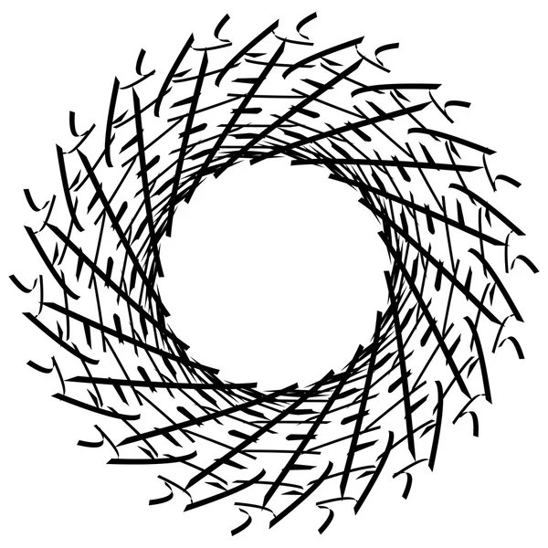 Cercle géométrique élément abstrait — Image vectorielle