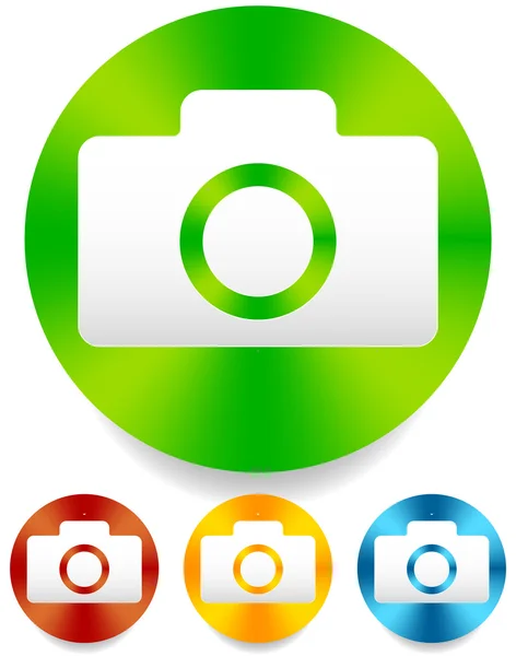 Photo camera icons set — Stock Vector