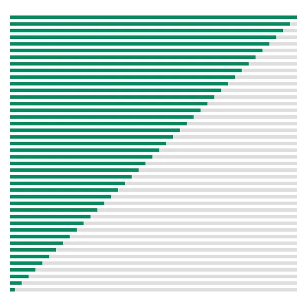 Gráfico de barras, elemento de interfaz gráfico de barras — Vector de stock