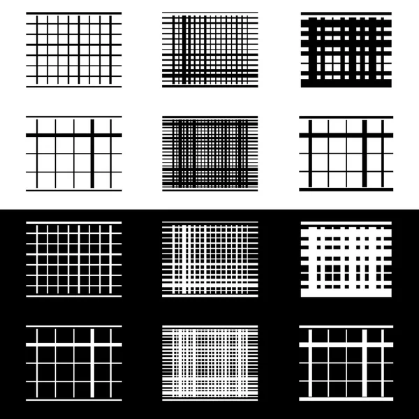 Zestaw elementów geometrycznych streszczenie z linią — Wektor stockowy