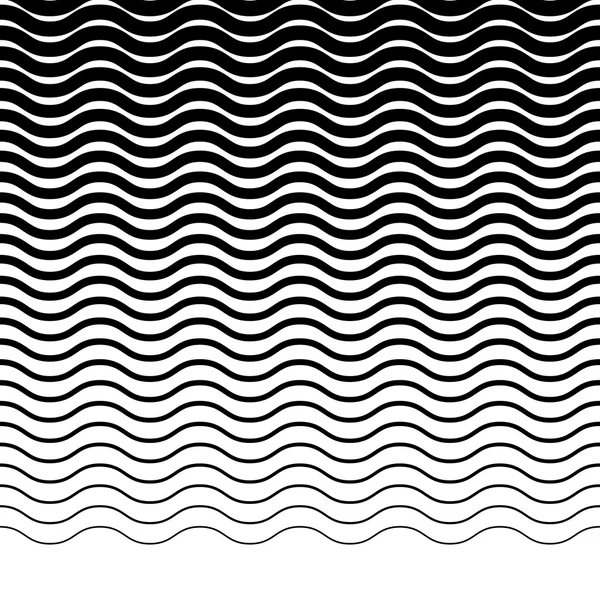 Golvende lijnen van de zigzag patroon — Stockvector