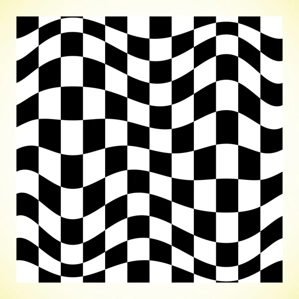 Checkered pattern with distortion — стоковый вектор